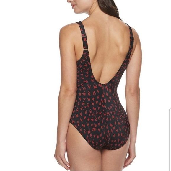 Apt 9 Cheetah Lace Up One Piece Swimsuit - Picture 3 of 10